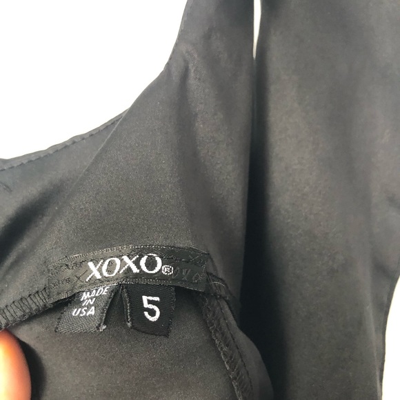 Xoxo Black Tuxedo Style Dress Juniors Size 5 - Picture 5 of 6